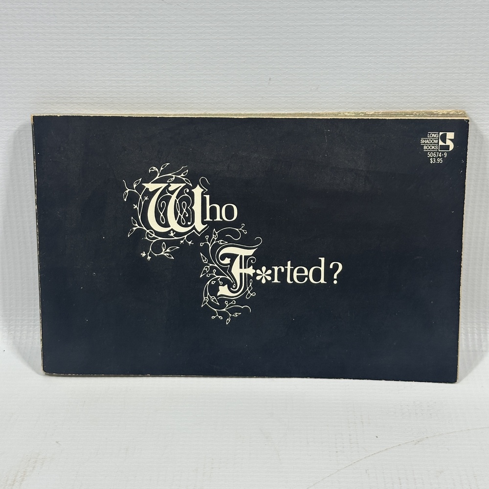 Vintage 1984 Who F*rted? Philip Cammarata Pocket Books Black PB Humor Book